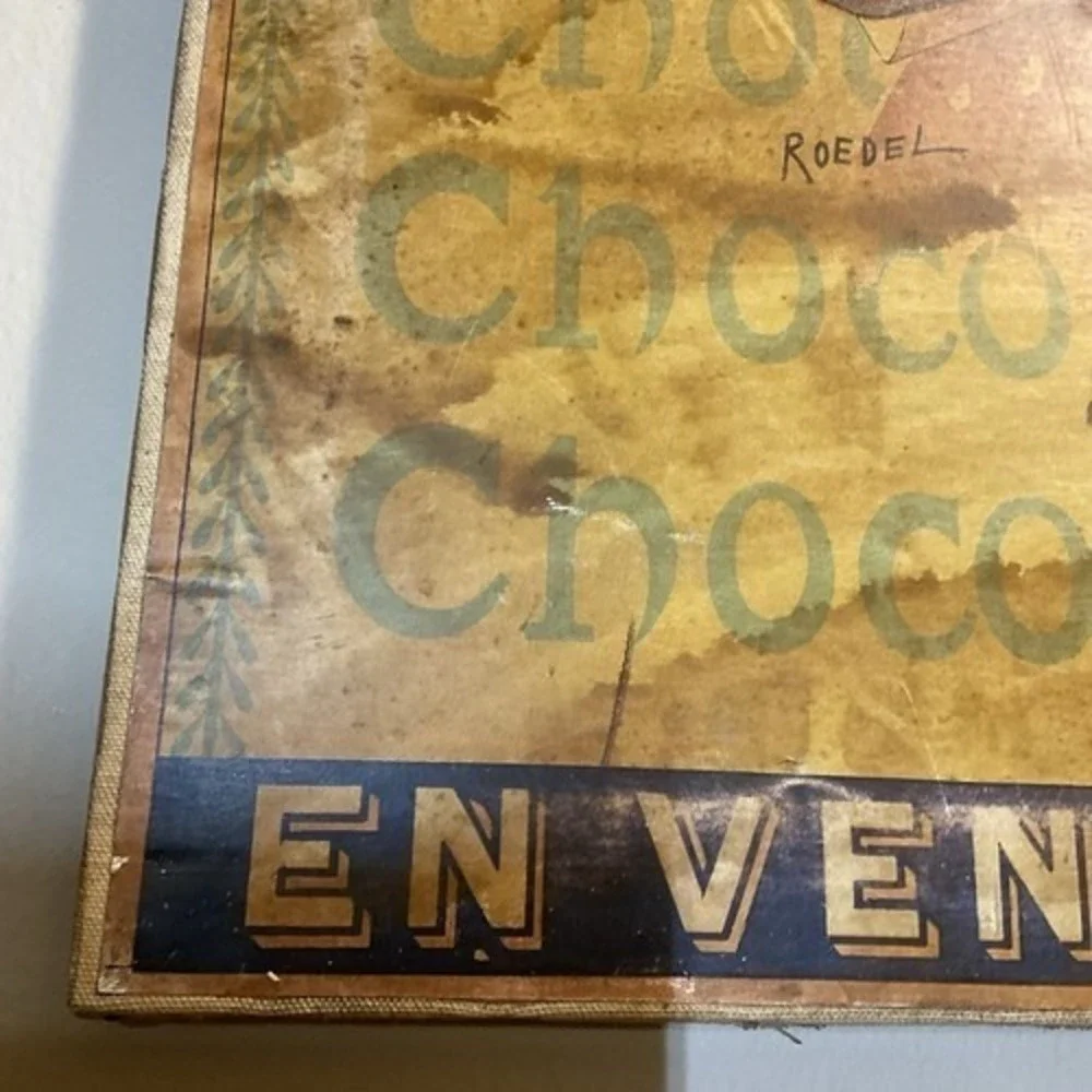 Vintage Frech Chocolat Menier En Vintage Poster Partout‎ Girl Repro 26